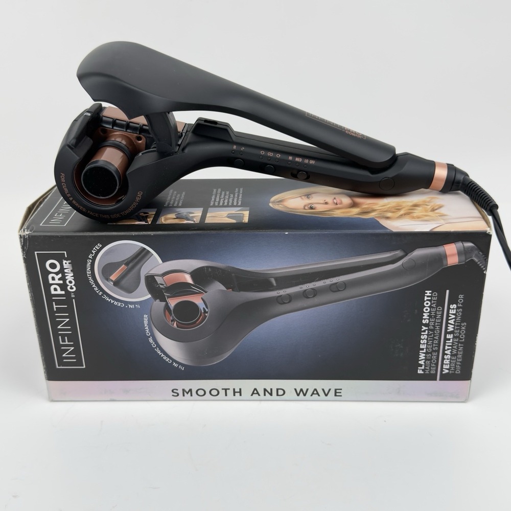 Conair InfinitiPRO CD266 Smooth & Wave 2-in-1 Curler Straightener w/ Box